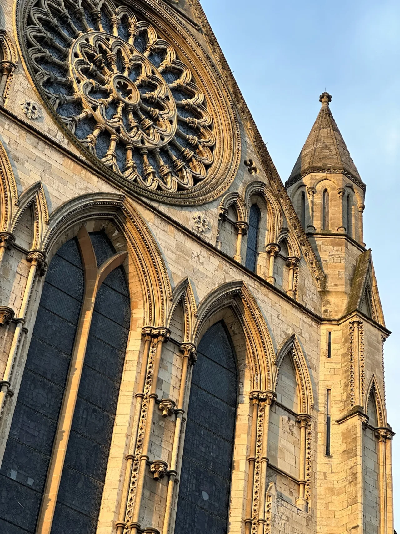 The Gothic west front of York Minster